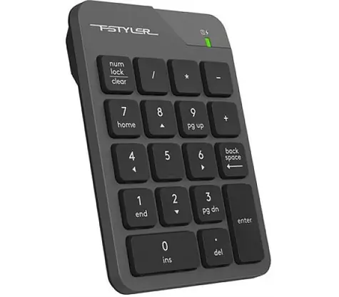 A4tech FSTYLER FGK21-C šedá / bezdrátová numerická klávesnice / 18 kláves / 2.4 GHz / USB-C