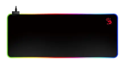 A4tech BLOODY MP-75N černá / Herní podložka pod myš a klávesnici / RGB / Rozměry 750 x 300 x 4 mm