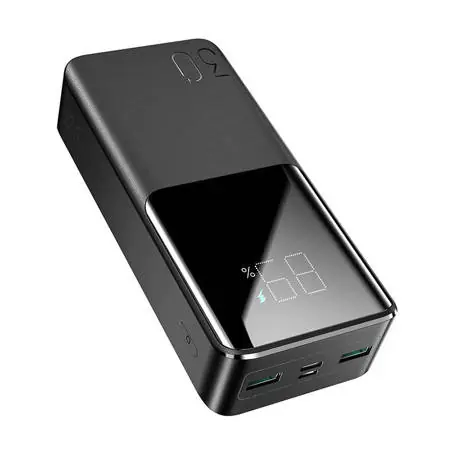 Joyroom JR-QP193 černá / Power Bank / 30000mAh / 2xUSB / USB-C / Micro-USB / 22.5 W 