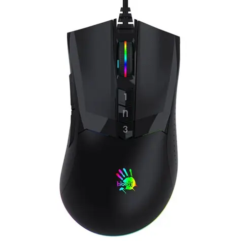 A4tech BLOODY W90 Pro Activated černá / Herní optická myš / 16000 DPI /8tl. + kolečko / RGB / USB / 1.8 m