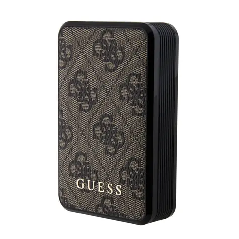 GUESS PU 4G Leather Powerbanka 10000mAh hnědá