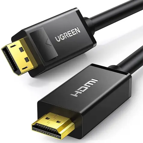 UGREEN 10202 Kabel HDMI (M) - DisplayPort (M) 2m černá