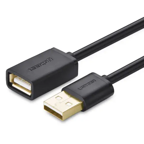 UGREEN Prodlužovací kabel USB-A (M) - USB-A (F) 1m černá