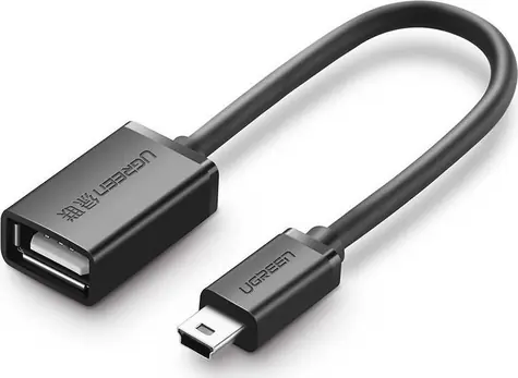 UGREEN US249 Adaptér Mini USB (M) - USB-A (F)  0.15m černá