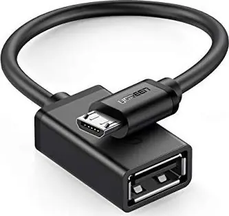 UGREEN US133 Adaptér Micro USB (M) - USB-A (F) 0.15m černá