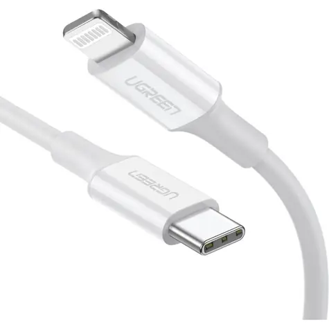 UGREEN Kabel Lightning (M) - USB-C (M) 1m bílá