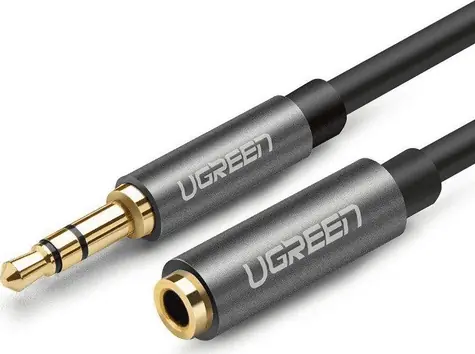 UGREEN 10595 Prodlužovací kabel AUX 3.5mm (M) - AUX  3.5mm (F) 3m černá