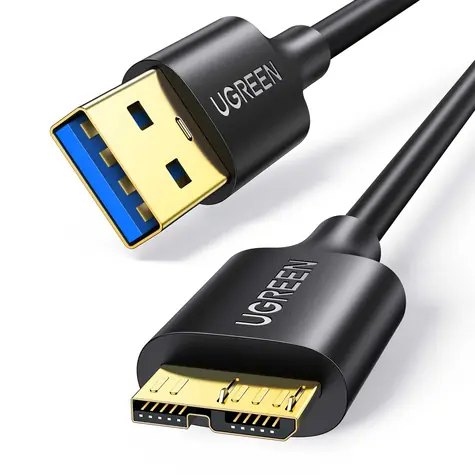 UGREEN Kabel USB-A 3.0 (M) - Micro USB 3.0 (M) 1m černá