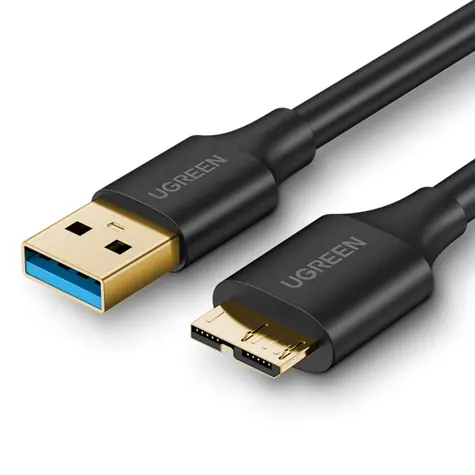 UGREEN Kabel USB-A 3.0 (M) - Micro USB 3.0 (M) 2m černá