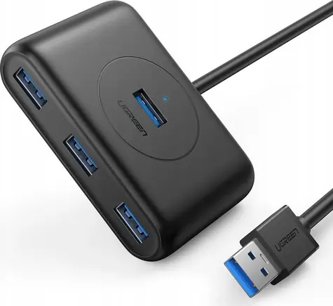 UGREEN Dokovací stanice 1m černá / 4x USB-A 3.0 (F)