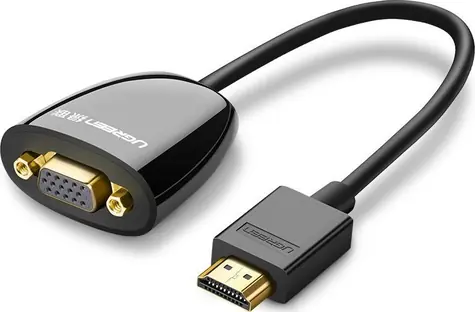 UGREEN Kabel HDMI (M) - VGA (F) černá