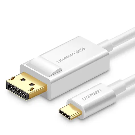 UGREEN MM139 Kabel USB-C (M) - DisplayPort (M) 1.5m bílá / 4K