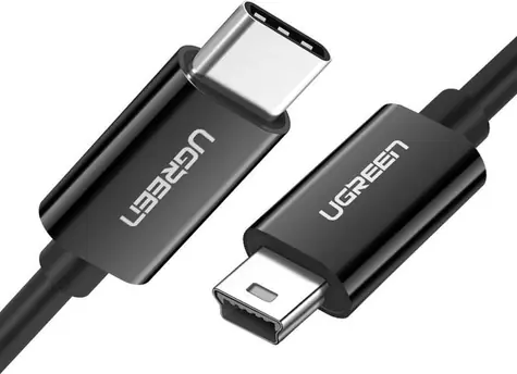 UGREEN Kabel USB-C (M) - Mini USB (M) 1m černá