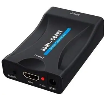 PremiumCord převodník HDMI na SCART 1080P s napájecím zdrojem 230V