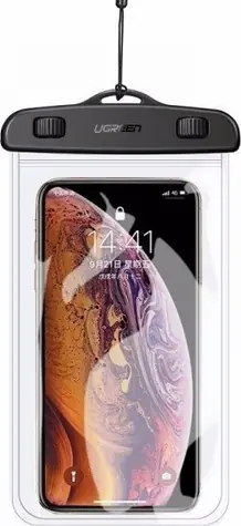 UGREEN Voděodolné pouzdro na telefon - průhledné / velikost telefonu až 6.5