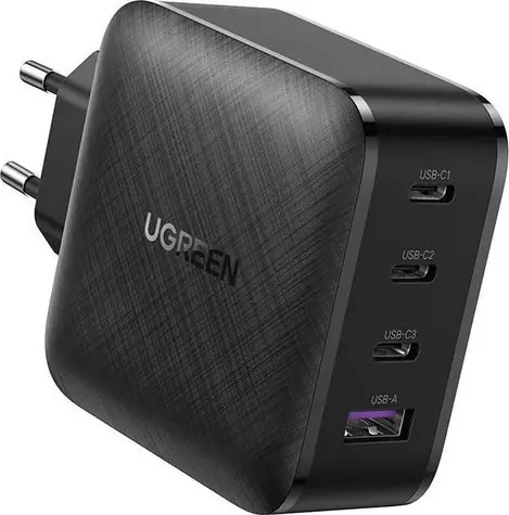 UGREEN 70774 Nabíječka černá / 3x USB-C / 1x USB-A / 65W 
