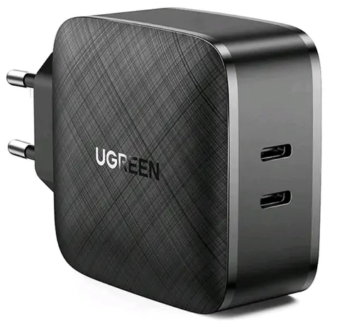 UGREEN CD216 Nabíječka černá / 2x USB-C / 66W