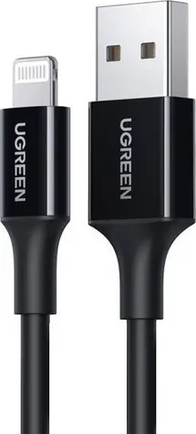 UGREEN 80822 Kabel USB-A 2.0 (M) - Lightning (M) 1m černá