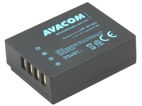 AVACOM Náhradní baterie Fujifilm NP-W126S / Li-Ion / 7.2V / 1140mAh / 8.2Wh