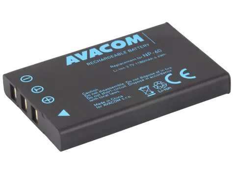 AVACOM Náhradní baterie Fujifilm NP-60 / Li-Ion / 3.7V / 1180mAh / 4.4Wh