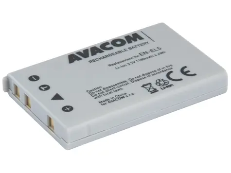 AVACOM Náhradní baterie Nikon EN-EL5 / Li-Ion / 3.7V / 1180mAh / 4.4Wh