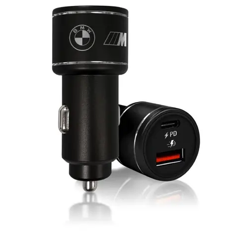 BMW M Edition 20W Nabíječka do auta černá / 1x USB / 1x USB-C