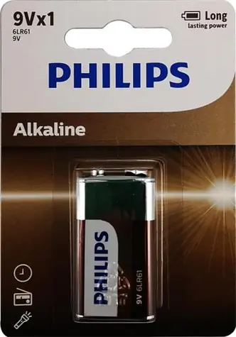 Philips baterie 9V Entry Alkaline - 1ks