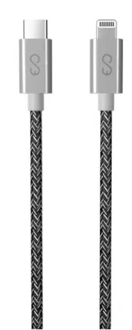 Epico Datový kabel USB-C na Lightning 60W 1.2m šedá / Lightning(M) / USB-C(M)