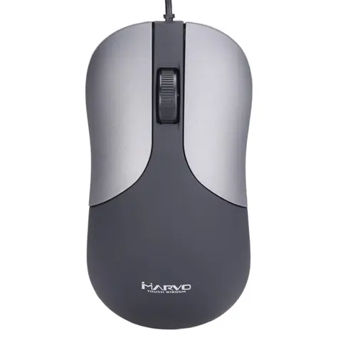Marvo DMS002GY šedá / Optická myš / 1200 DPI / USB-A / 1.4m