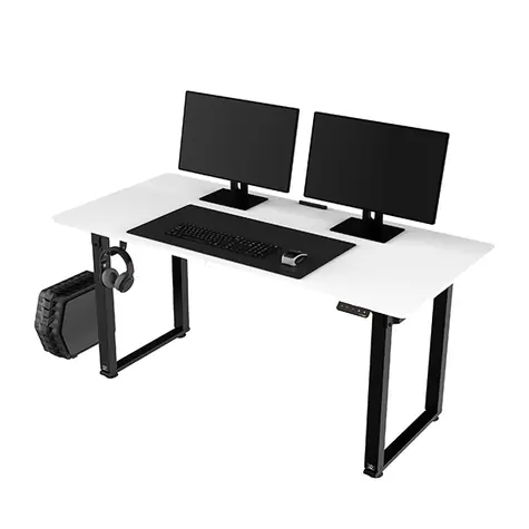 ULTRADESK Uplift bílá / Herní stůl / 160 x 75 x 74 - 116 cm / nastavitelná výška 