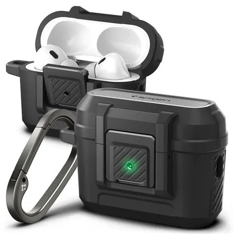 Spigen Lock Fit ochranné pouzdro pro Apple AirPods Pro 2 černá 