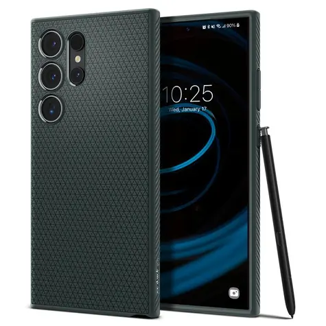 Spigen Liquid Air ochranný kryt pro Samsung Galaxy S24 Ultra zelená 