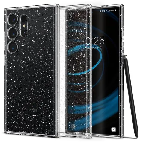 Spigen Liquid Crystal Glitter ochranný kryt pro Samsung Galaxy S24 Ultra čirá 