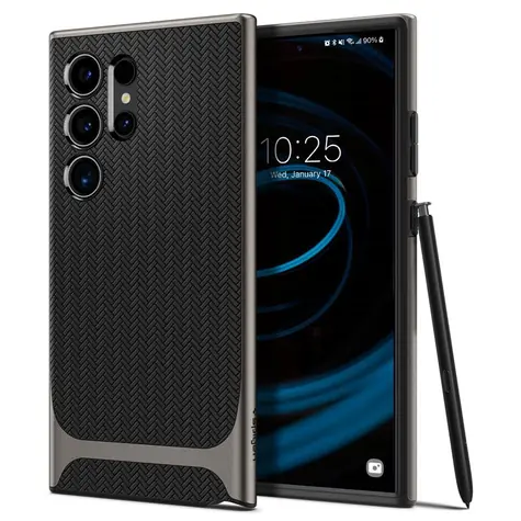 Spigen Neo Hybrid ochranný kryt pro Samsung Galaxy S24 Ultra černá (gunmetal) 