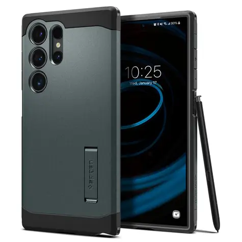 Spigen Tough Armor ochranný kryt pro Samsung Galaxy S24 Ultra zelená 