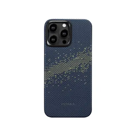 Pitaka StarPeak MagEZ 4 ochranný kryt pro Apple iPhone 15 Pro milky way galaxy modrá 