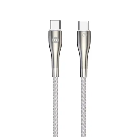 Forever Sleek Kabel USB-C (M) - USB-C (M) 1m bílá / 60W 
