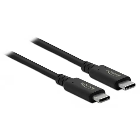 Delock 86980 kabel USB4 M-M 2 m / 20Gbps / podpora 4K60 Hz