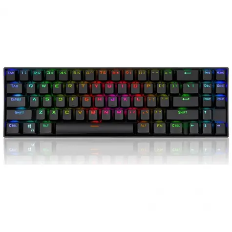Redragon K599-KNS Deimos černá / Bezdrátová herní klávesnice / mechanická / RGB / USB / RF / US layout 