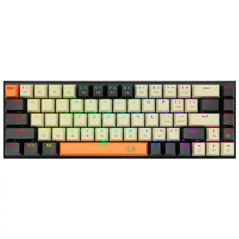 Redragon K633 CGO RGB Ryze hnědá / Herní klávesnice / mechanická / RGB / USB / US layout