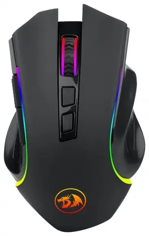 Redragon M602-KS Griffin černá / Bezdrátová herní myš / optická / 4000 DPI / RGB / 8 tlačítek / USB / RF
