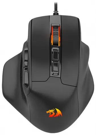 Redragon M806 Bullseye RGB černá / Herní myš / optická / 12400 DPI / 7 tlačítek / RGB / USB