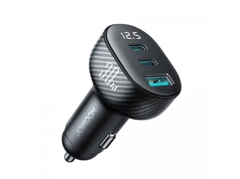 Joyroom JR-CCD04 černá / Nabíječka do auta / 30W / 1x USB-A / 2x USB-C