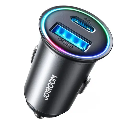 Joyroom JR-CCN04 černá / Nabíječka do auta / 60W / 1x USB-A / 1x USB-C