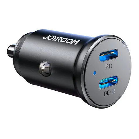 Joyroom JR-CCN06 černá / Nabíječka do auta / 30W / 2x USB-C