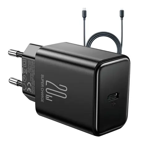 Joyroom JR-TCF06 černá / Nabíjecí adaptér / 20W / kabel / 1x USB-C