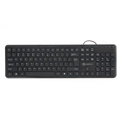Powerton WPK102 US layout černá / Klávesnice / membránová / USB / US layout