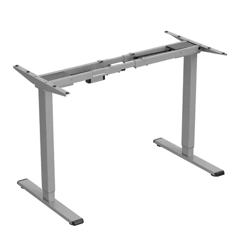 Powerton Rám stolu šedá / Elektricky nastavitelná výška / 72 až 120 cm / nosnost 100 kg