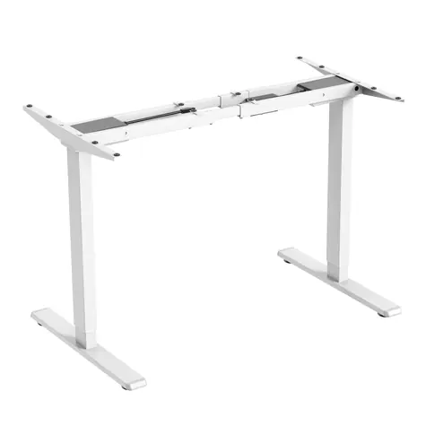 Powerton Rám stolu bílá / Elektricky nastavitelná výška / 72 až 120 cm / nosnost 100 kg