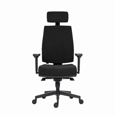 Powerton Jana černá / Kancelářské ergonomické křeslo / nosnost 130 kg 
